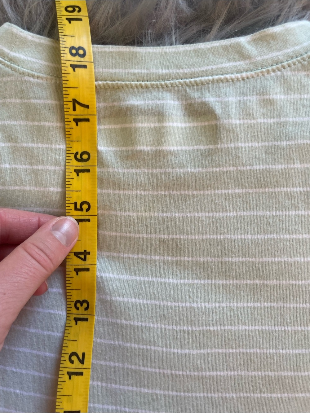 *SOLD*🐶Abercrombie & Fitch Kids Pale Green Stripe Short Sleeve Tee - Picture 7 of 7